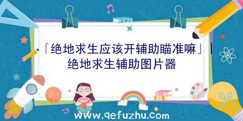 「绝地求生应该开辅助瞄准嘛」|绝地求生辅助图片器